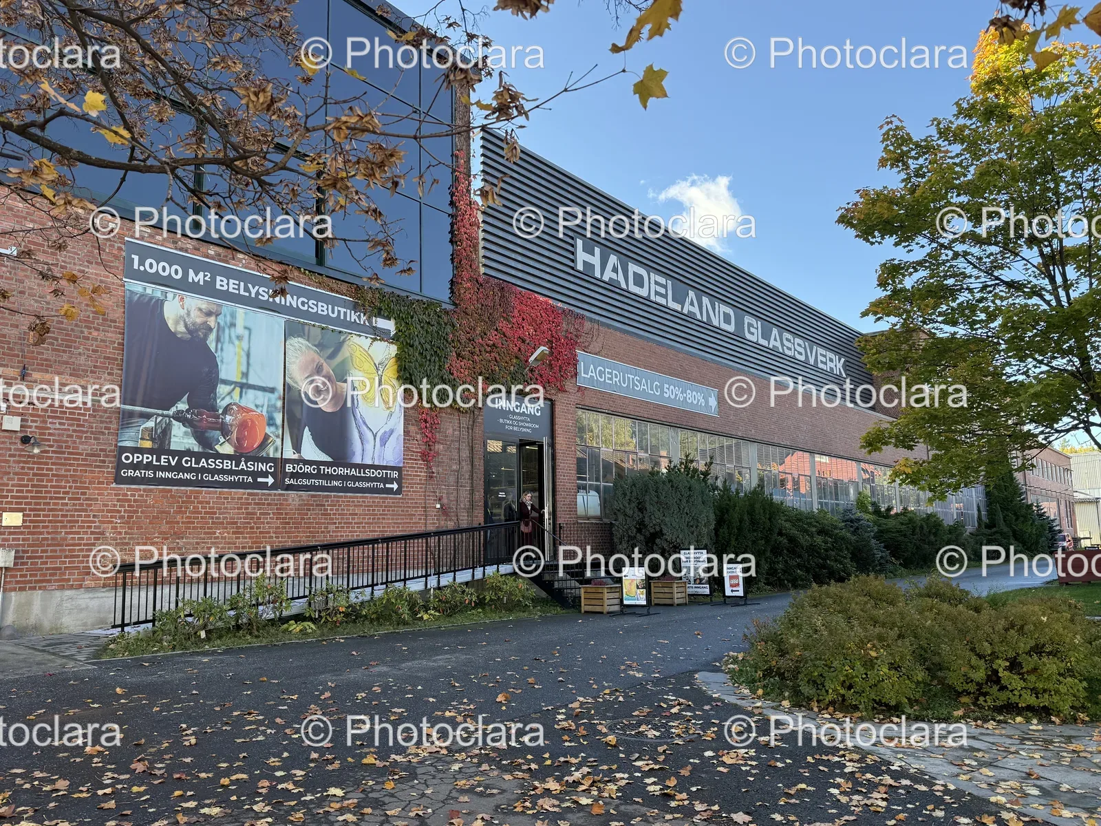 Brick Building with Signage