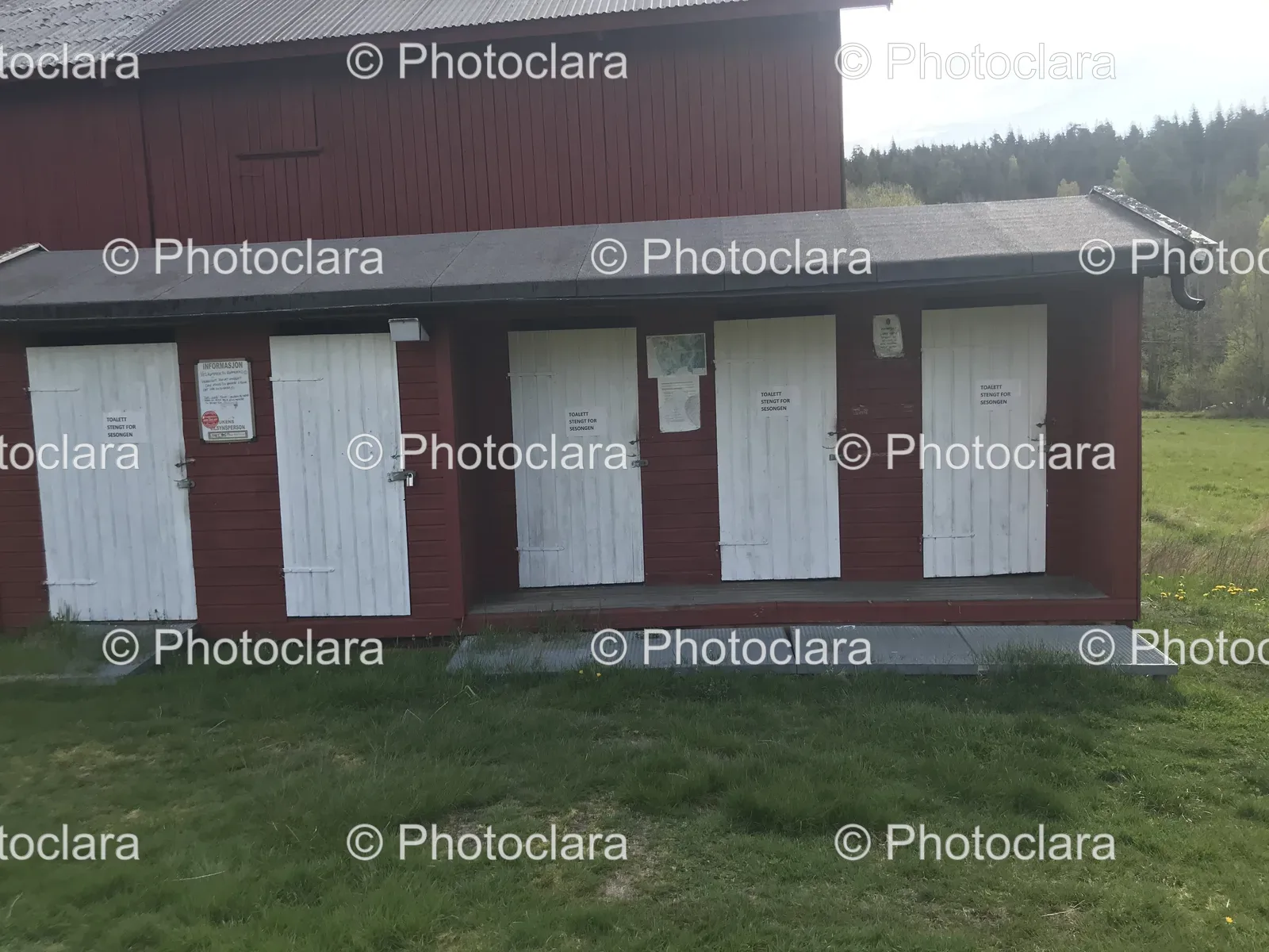 Row of Doors on a Commercial Building