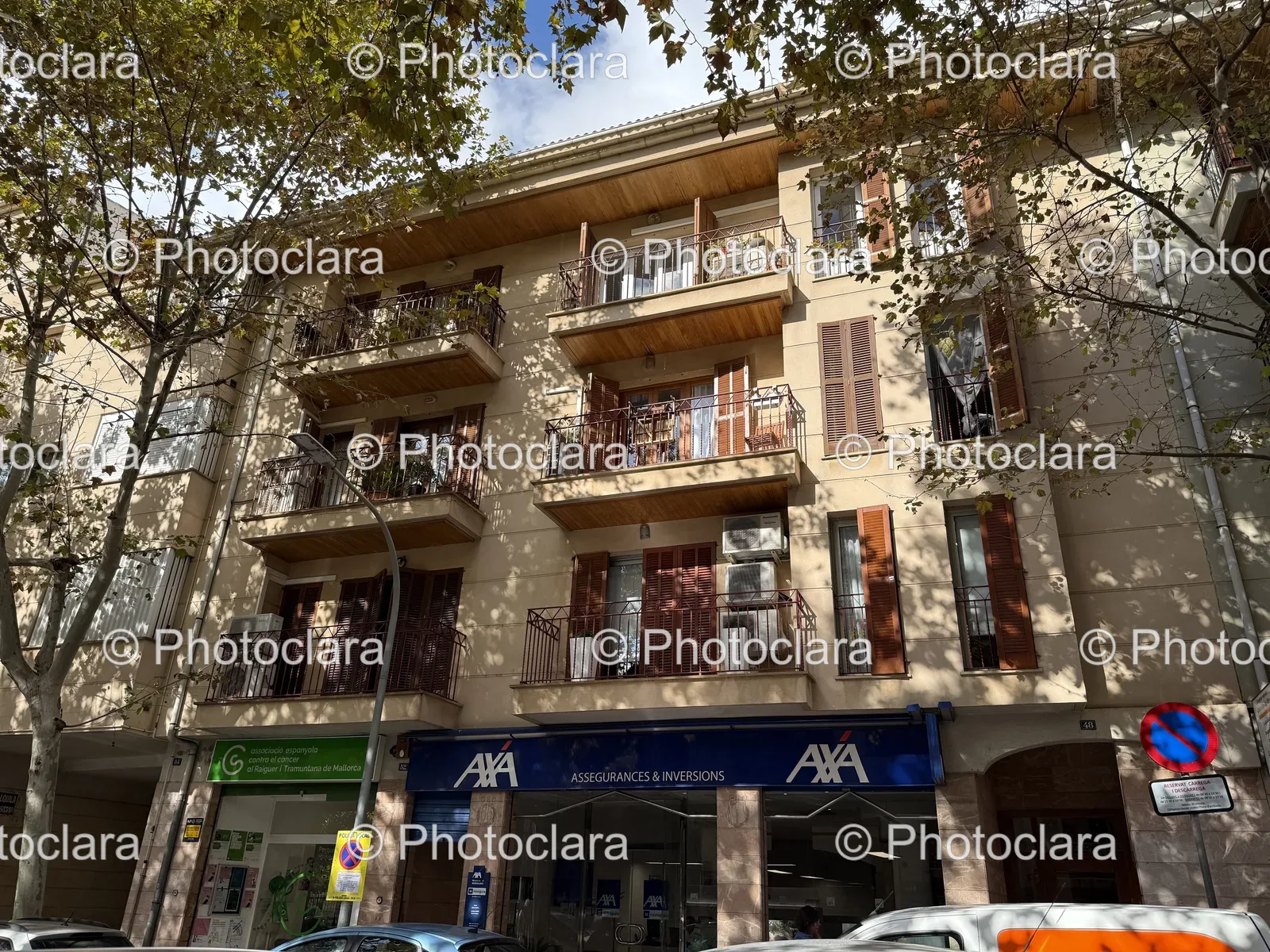 Urban Commercial Building with Balconies