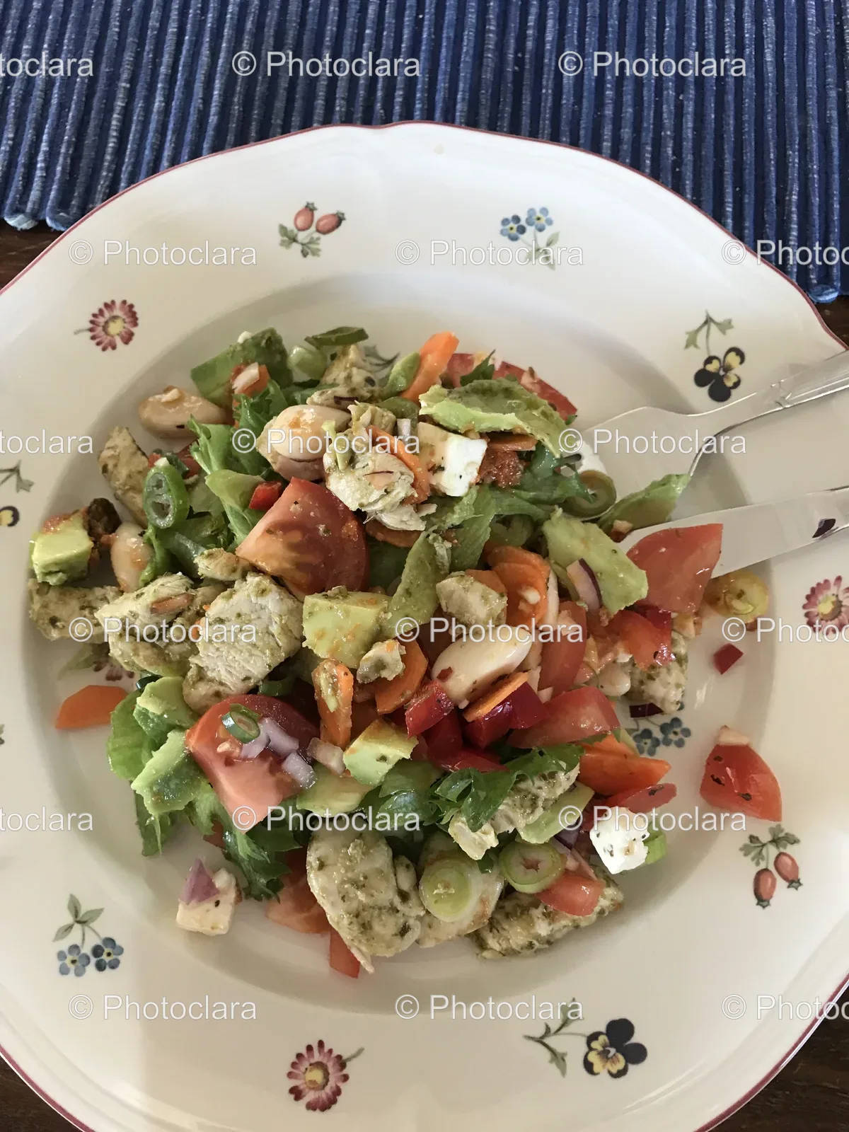 Fresh Garden Salad on Plate