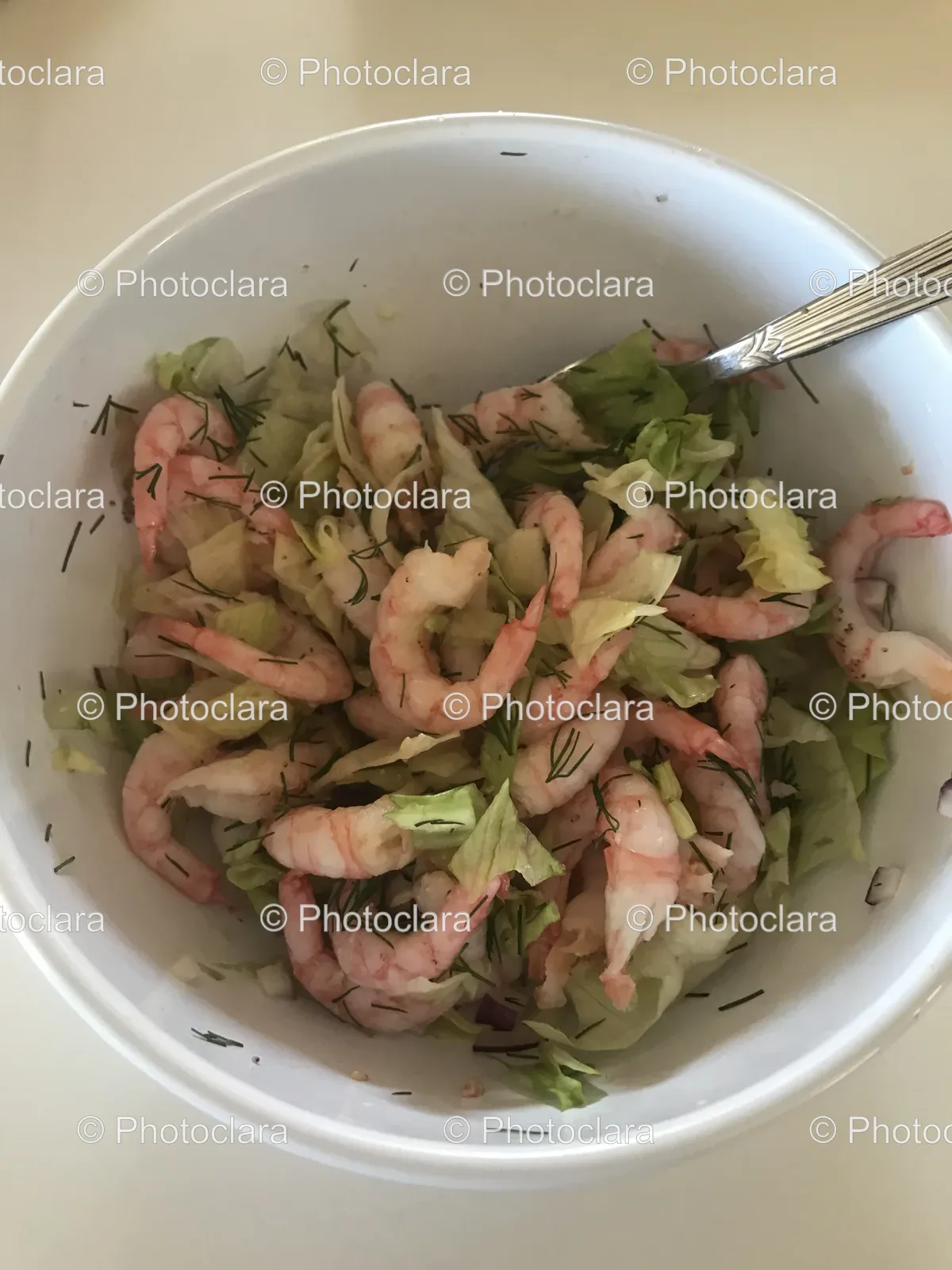 Shrimp and Lettuce Salad