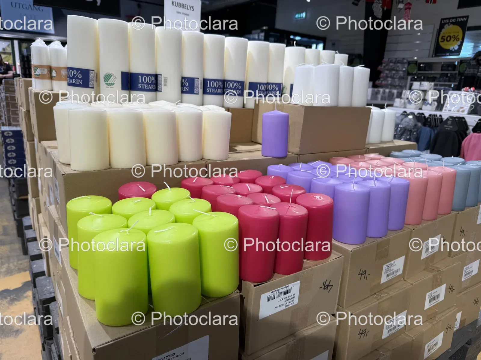 Candles on Boxes