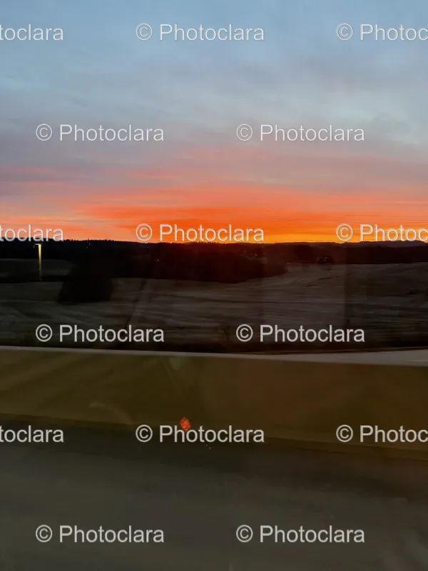 Sunset and Fields