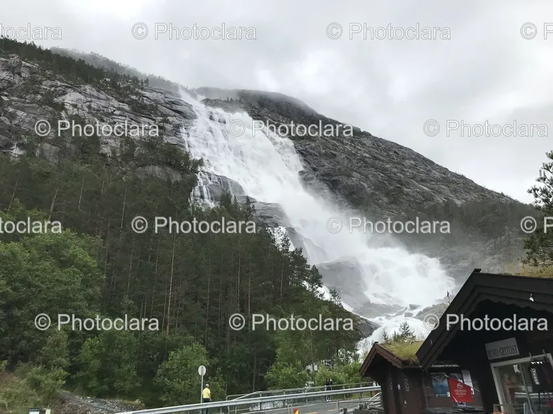 Waterfalls and Rocky Hillsides